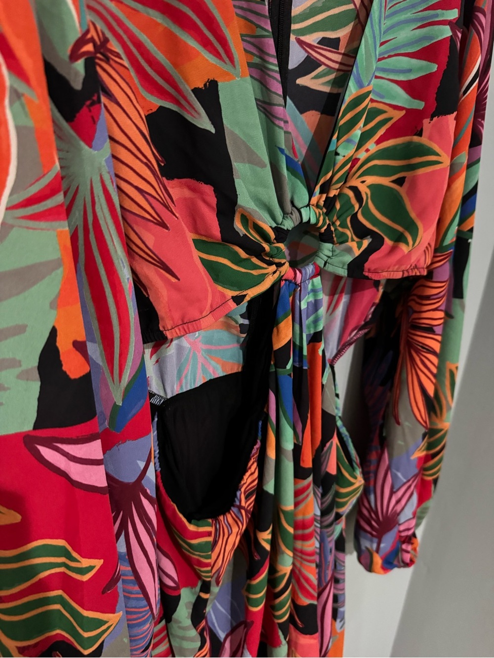 Show Me Your Mumu Go Out Cut Out Mini Dress Tropical Paradise XL - Picture 3 of 4
